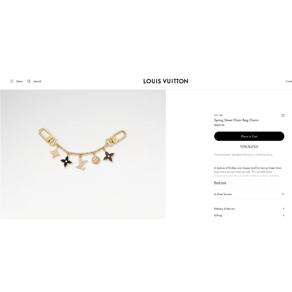 Authentic Louis Vuitton Spring Street Bag Charm - Picture 8 of 12
